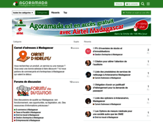 Agoramada, site web professionnel pour les entrepreneurs de Madagascar