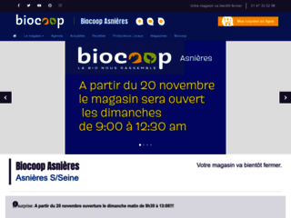 Détails : Biocoop Asnières - Alimentation diététique et bio