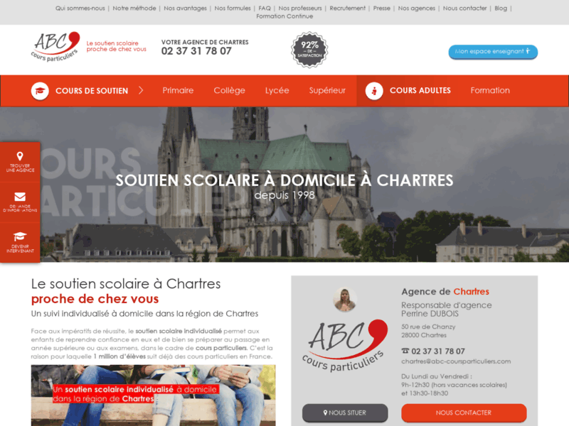 Soutien scolaire à Chartres