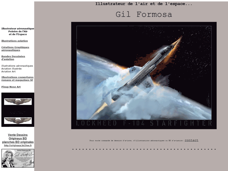 Gil Formosa, aviation, BD et illustrations