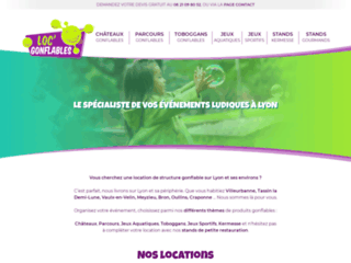 Loc Gonflable - Le spécialiste de location de structures gonflables ludiques à Lyon  
