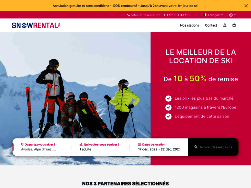 Location ski avec SnowRental