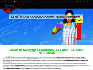 Détails : Goldbest Services, société de nettoyage et ménage à Casablanca