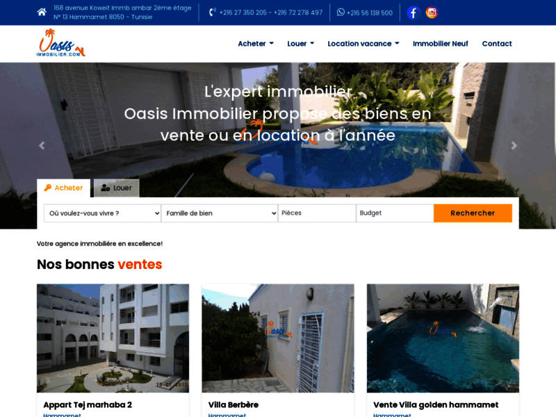 Agence immobilière Tunisie