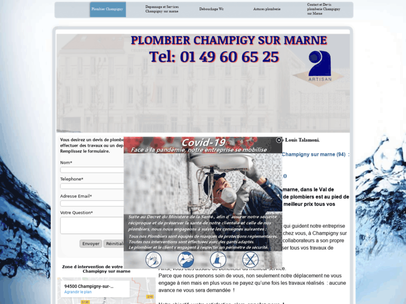 Services plomberie Champigny