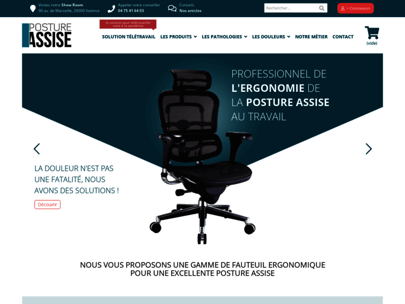 Professionnel de l'ergonomie de la posture assise au bureau