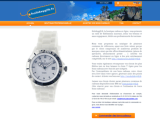 Détails : Holidaygifr.fr, la boutique en ligne de fidélisation clients réservés aux agences de voygae