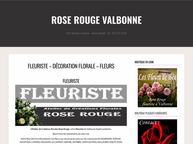 Atelier de Créations Florales Rose Rouge