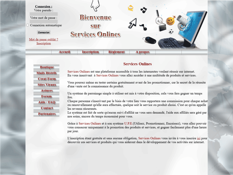 Produits et services pour webmasters