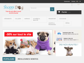Détails : Shoppidog, accessoires et vêtements pour chien