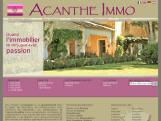 Détails : Acanthe Immo, agence immobilière à Saint-Rémy-de-Provence