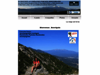 Détails : Accompagnateur montagne dans les Pyrénées  , Françoise Danjou . Randonnées Pyrénées à pied et à  raquettes .