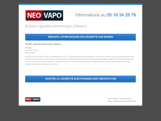 Neovapo, cigarette électronique  et e-liquides français à Nevers !