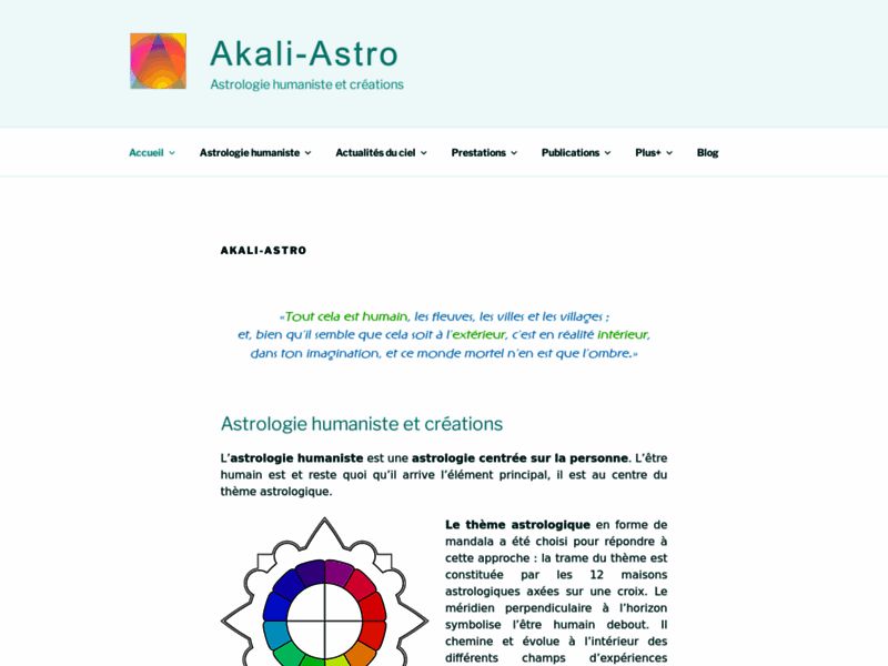 Akali astrologie humaniste et créations