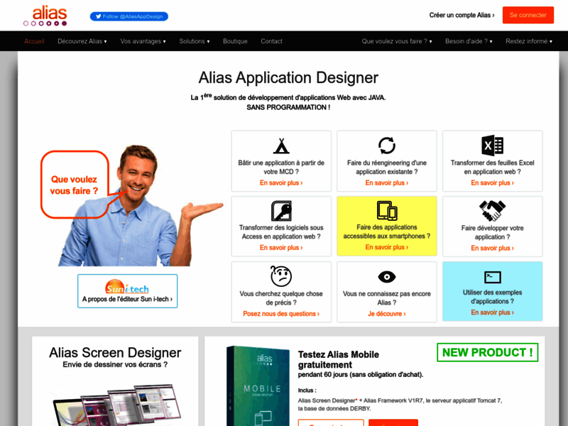 Alias application designer