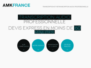 Détails : AMK France, transcription et retranscription fichier audio
