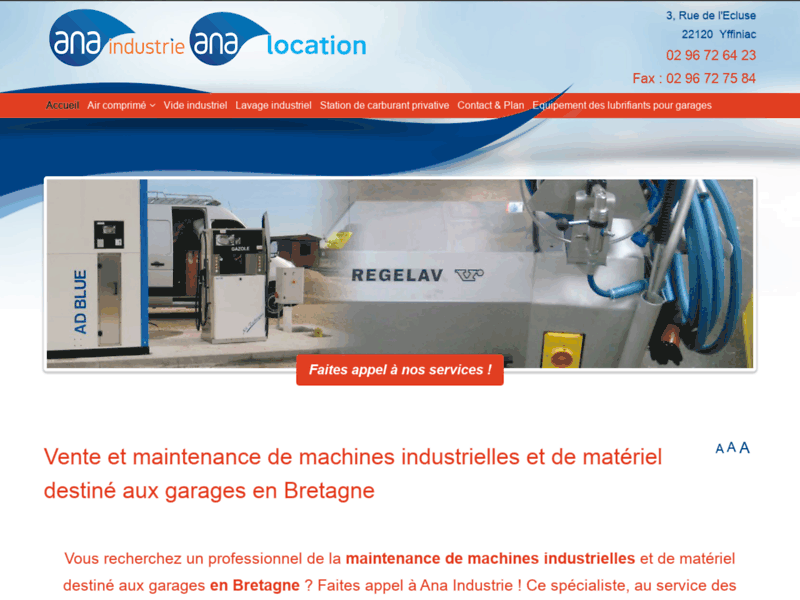 Entretien et dépannage de machines industrielles en Bretagne.