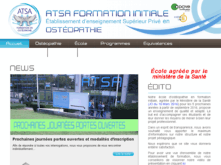 Détails : ATSA FI, formation initiale ostéopathie