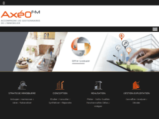 Détails : Axéo FM, outils et services pour la gestion de patrimoine immobilier