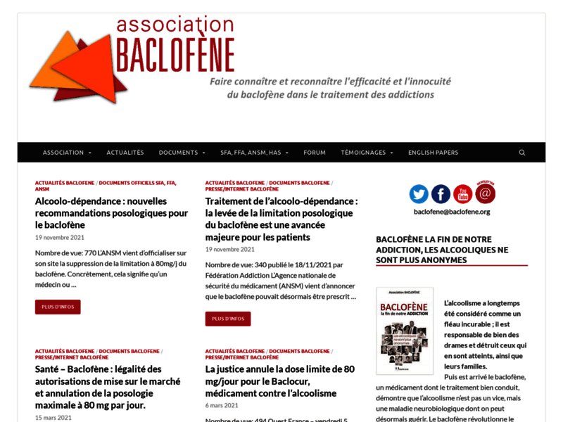 Association Baclofène