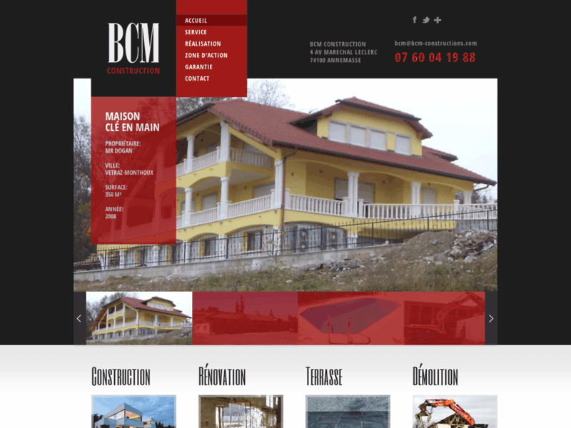 BCM Construction - Bâtiment Construction Maçonnerie - Haute Savoie 74