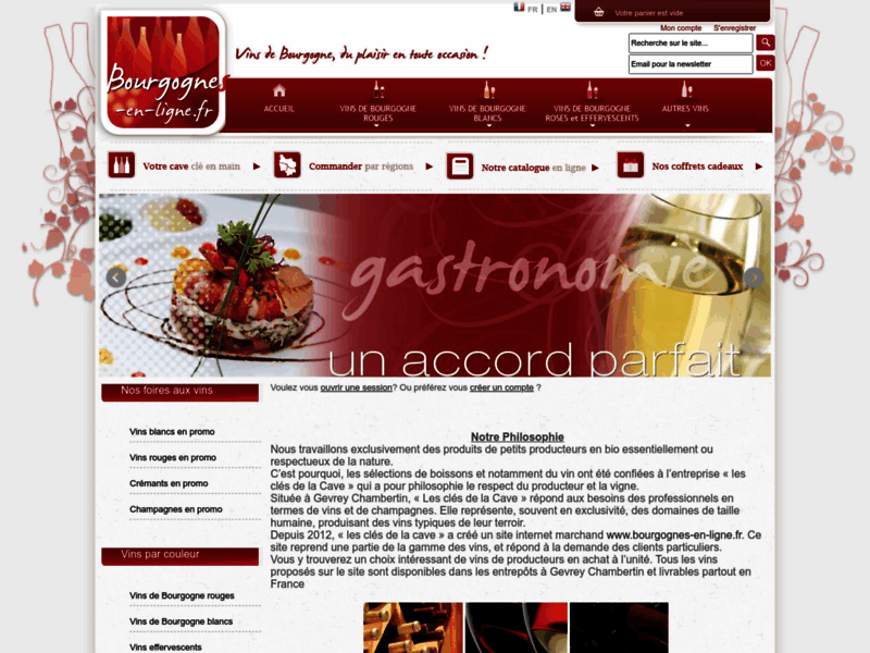 Bourgognes en ligne, vente de vins de Bourgogne - ITIS Commerce