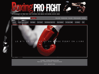 Détails : Boxing Pro Fight, équipements pour la boxe et le free fight