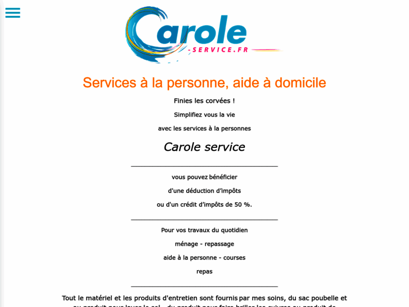 Carole Services à la personne - entretien, ménage, repassage