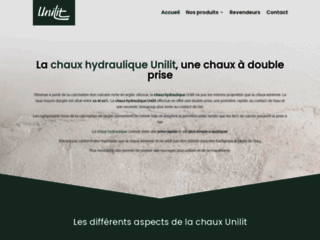 Détails : La chaux hydraulique- Chaux-Unilit