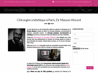 Dr Vincent Masson, Chirurgien esthétique paris
