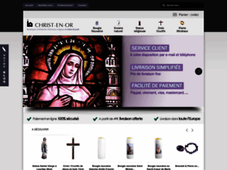 Détails : Christ-en-or enseigne religieuse de vente en ligne