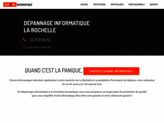 Détails : Chrono Informatique Dépannage Informatique La Rochelle