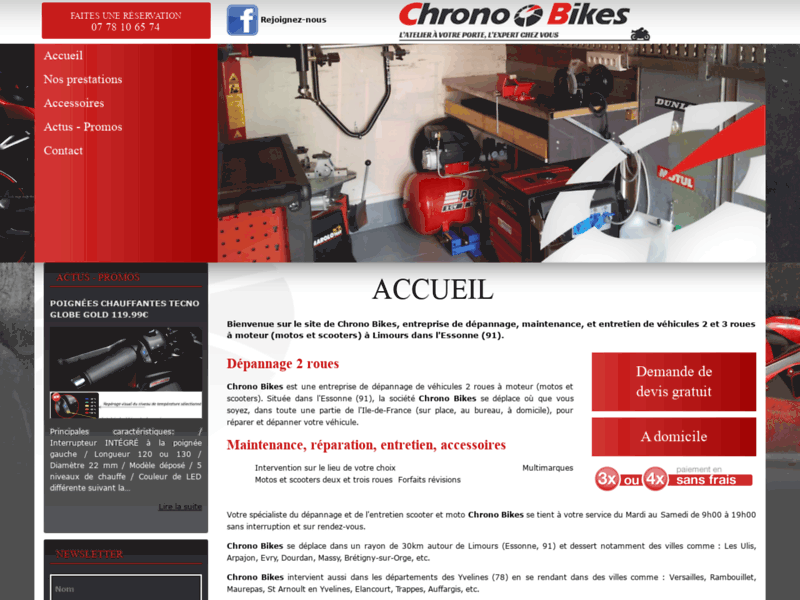Entretien véhicules et 2 roues à moteur Limours, Essonne 91-Chrono Bikes