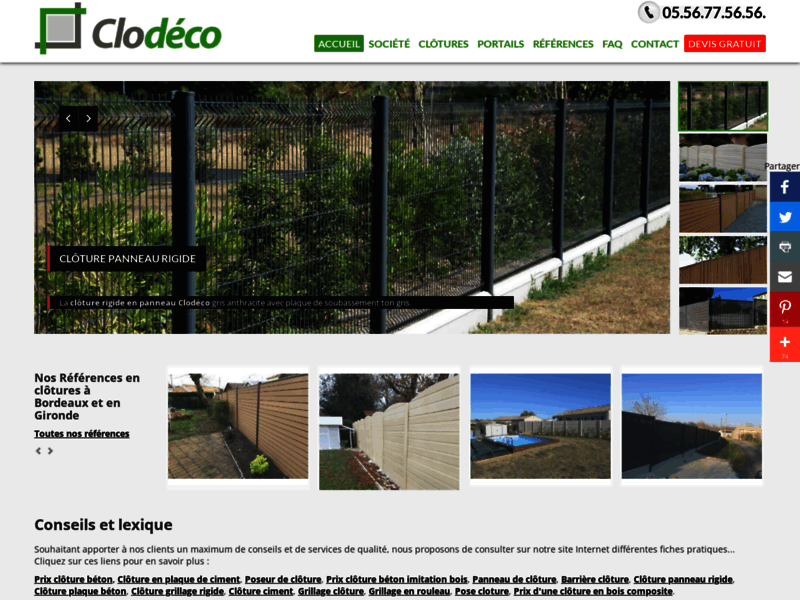 Clodéco - fourniture et poses de clôtures
