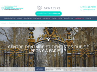 Détails : Centre médical et dentaire Prony à Paris