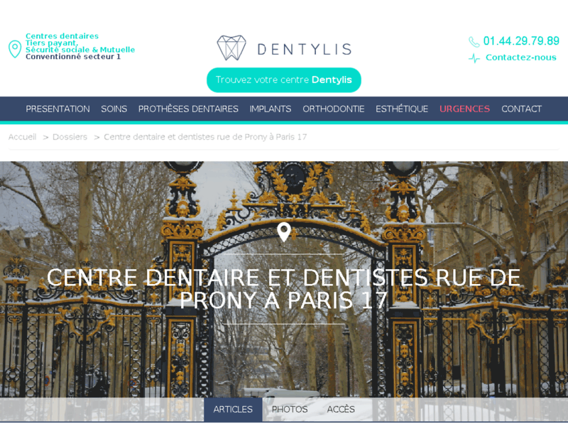 Centre médical et dentaire Prony à Paris