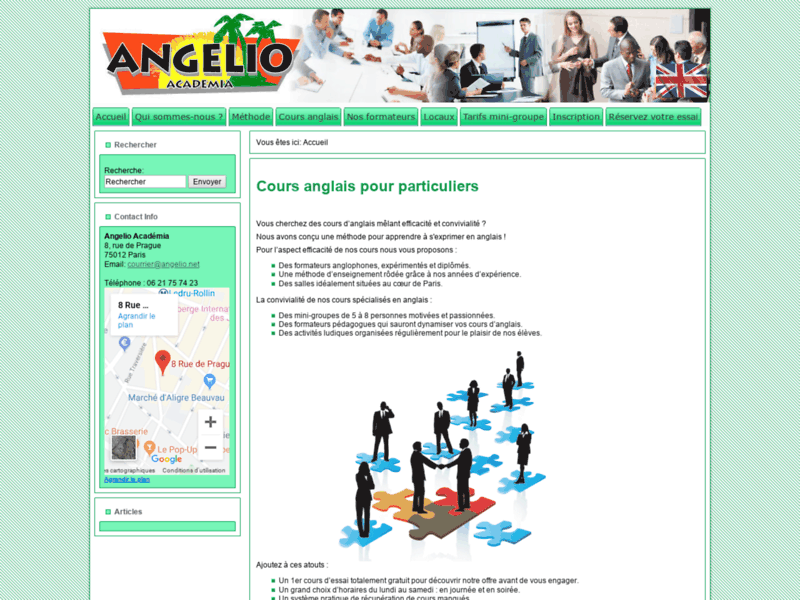 Formation anglais particulier