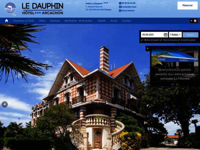 Hotel de charme Arcachon - www.dauphin-arcachon.com