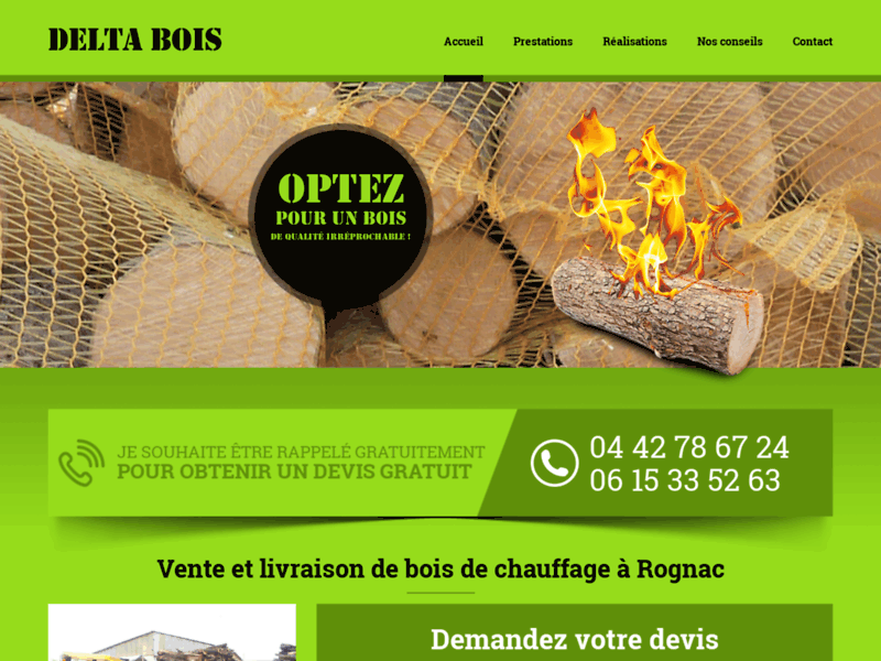 Vente de bois de chauffage, Bouches-du-Rhône