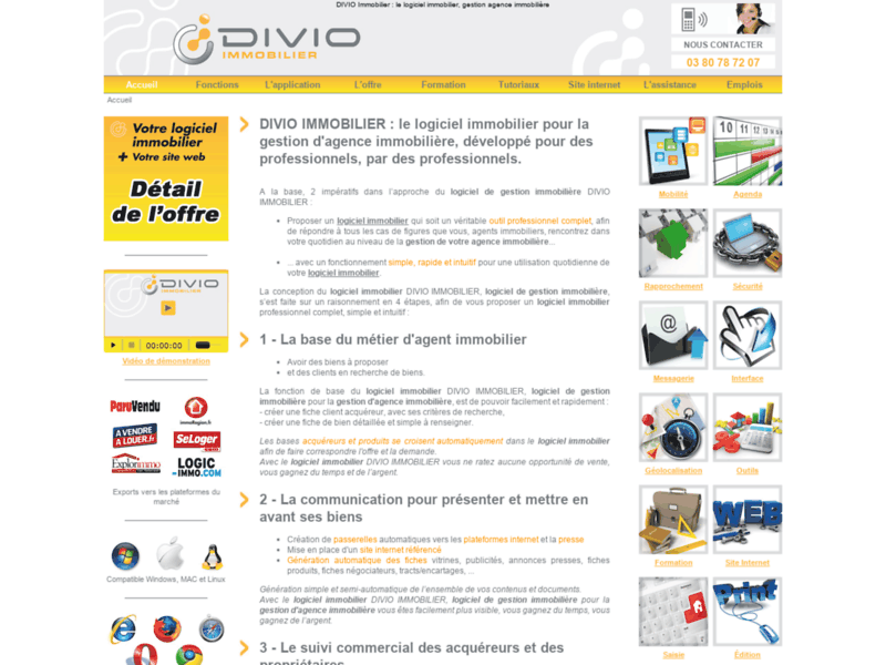 Divio Immobilier: logiciel de gestion immobilière