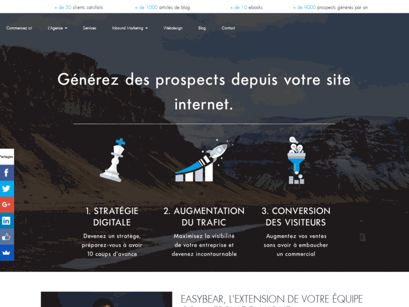 Site internet, marketing entrant à Chantilly