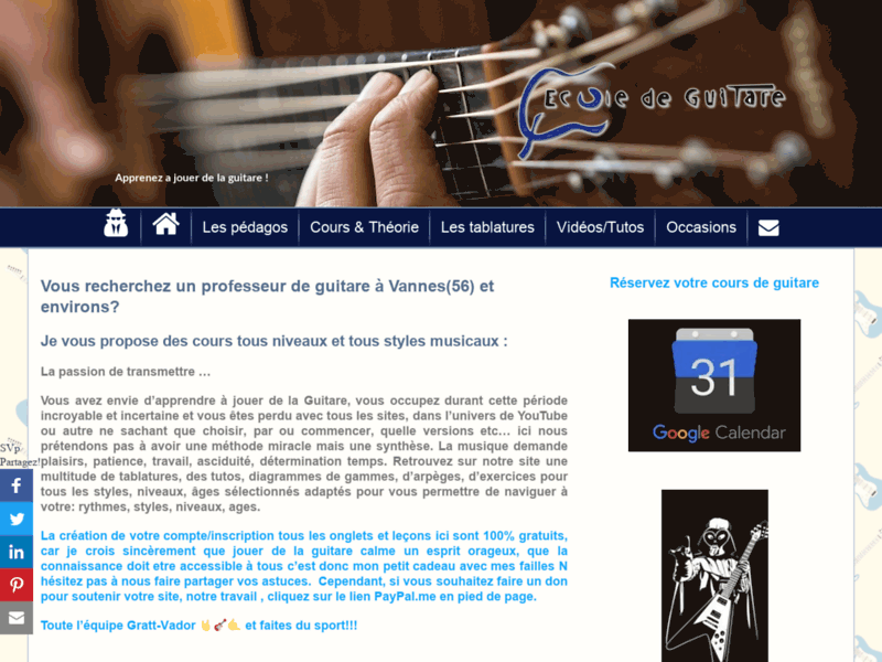 Ecole de Guitare Chaveneau & Heintz, cours de guitare, Séné