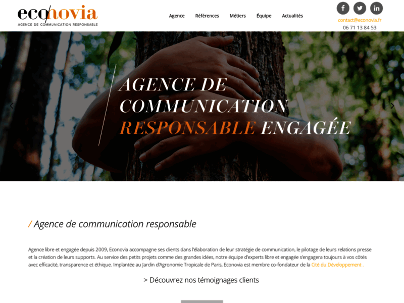 ECONOVIA : Agence de communication responsable et solidaire à Paris.