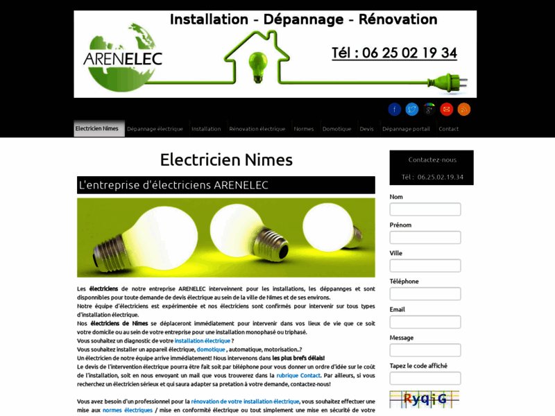 Electricien Nimes, dépannage électrique à Nimes