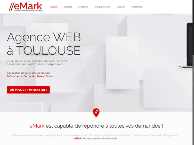 eMark, agence web située à Toulouse, spécialiste du référencement, la communication et le web-marketing