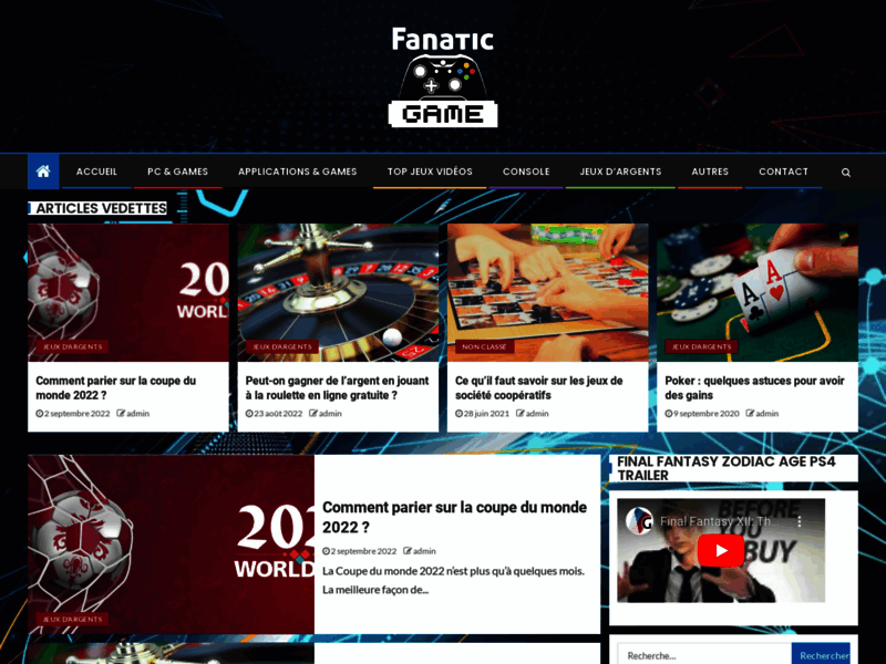 FanatiC Game : PS3, Xbox 360, Wii, Jeux Vidéo