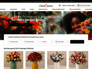 Détails : Livraison de fleurs à domicile - FloraQueen