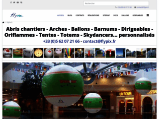 Détails : Ballons publicitaires et arches gonflables