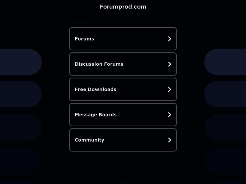 Créer un forum - Forumprod.com