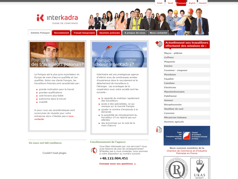InterKadra, agence d'intérim et recrutement
